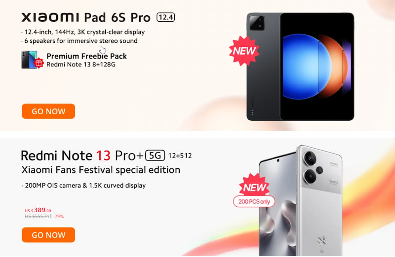 Pad 6S Pro + Redmi Note 13 pro